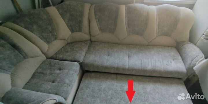 Большой угловой диван раскладной бу