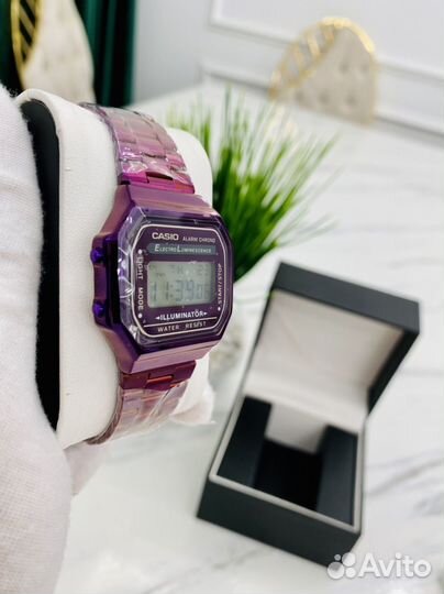 Часы casio illuminator purple