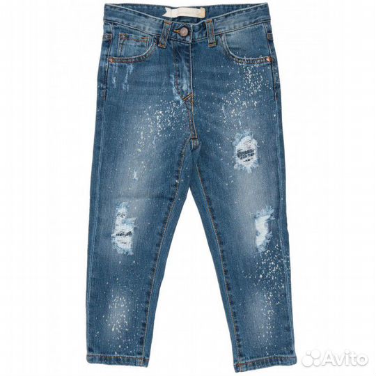 Mademoiselle V Джинсы бойфренды синие 