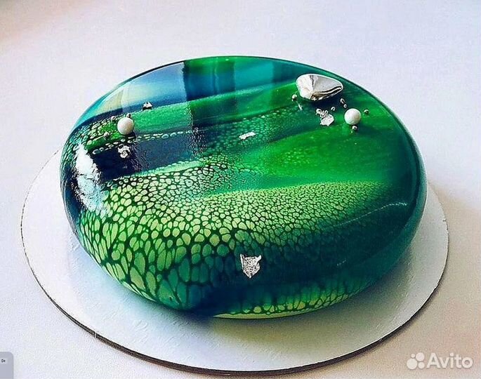 Зеркальная глазурь белая