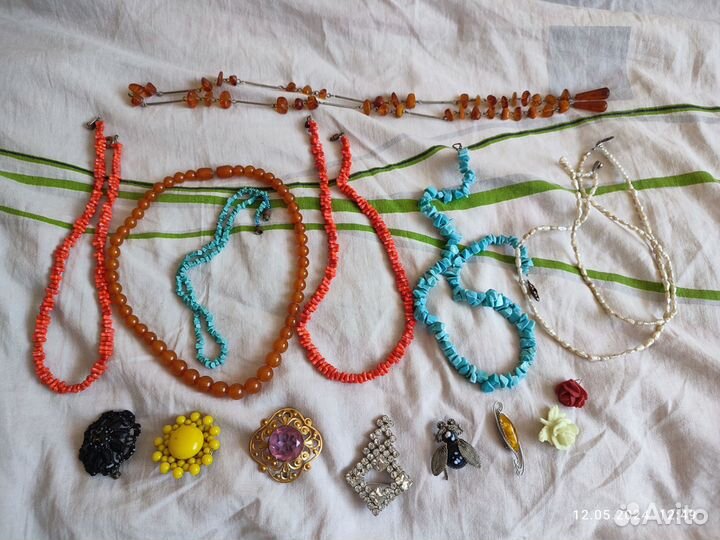 Бусы СССР натуральные