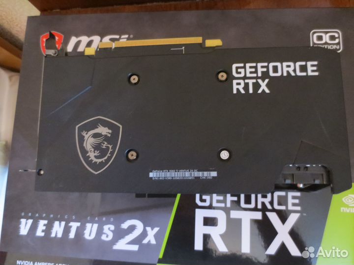 Видеокарта RTX3060ti ventus 2X OC 8GB