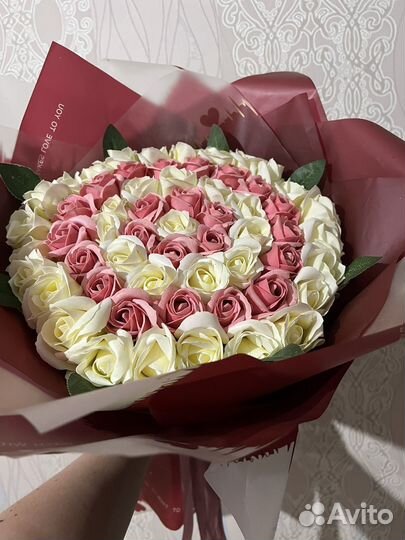 Букет цветов из мыла