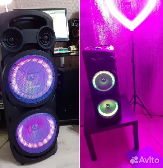 Большая 80см Колонка Speaker Party Bar + Микрофон