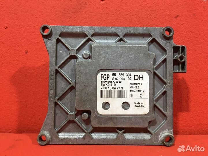 Блок управления двигателем Opel Astra H хетчбэк