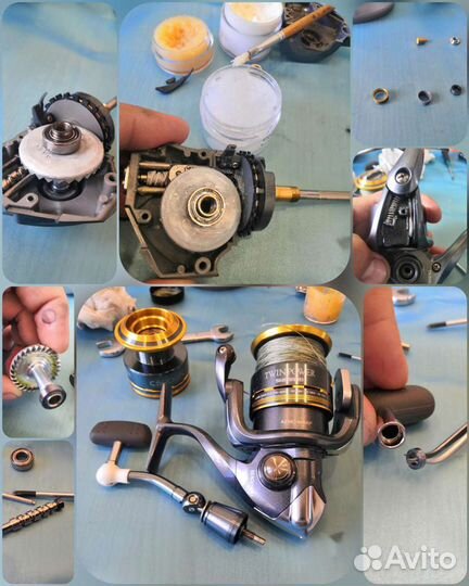 То и ремонт рыболовных катушек