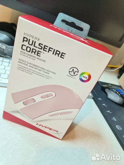 Hyperx Pulsefire Core мышь розовая