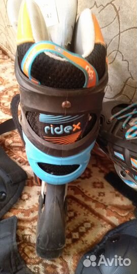 Роликовые коньки раздвижные размер 39-42