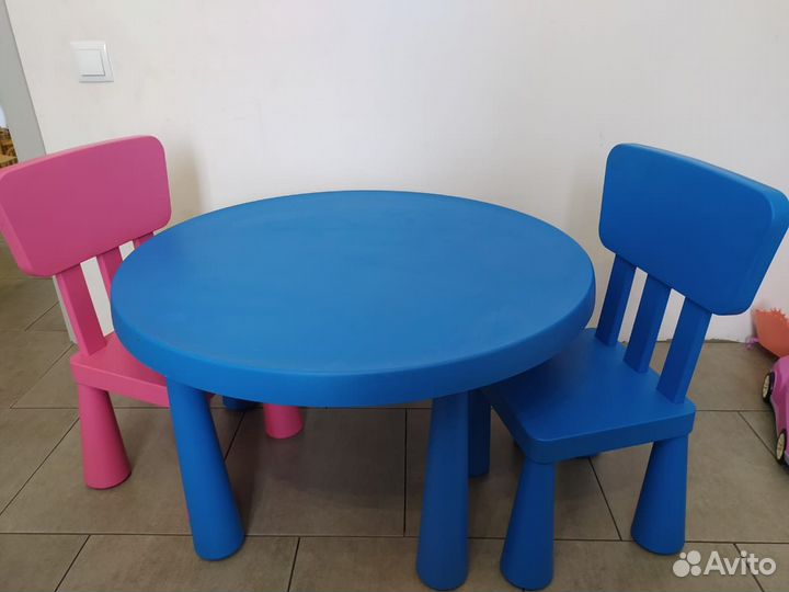 Стол и стул IKEA маммут