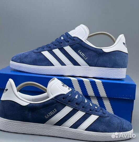 Синие кеды Adidas Gazelle