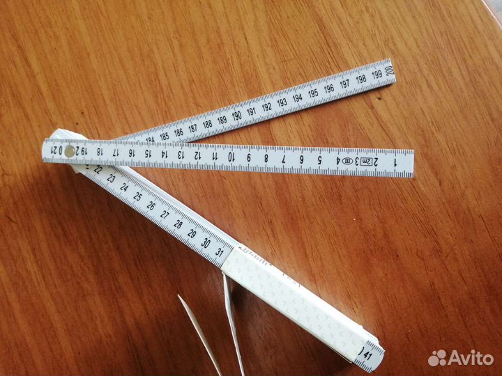 Складной метр (линейка) пластмассовый (2м)