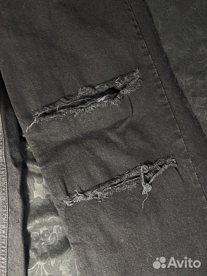 Джинсы широкие, женские