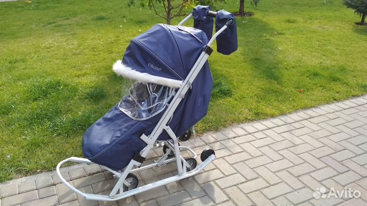 Детские санки коляска nika pikate