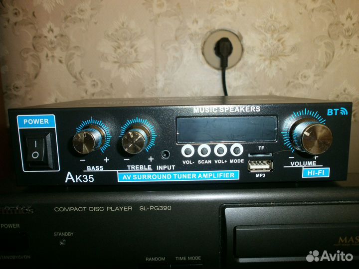 Новый блютус стерео-усилит.Ak-35