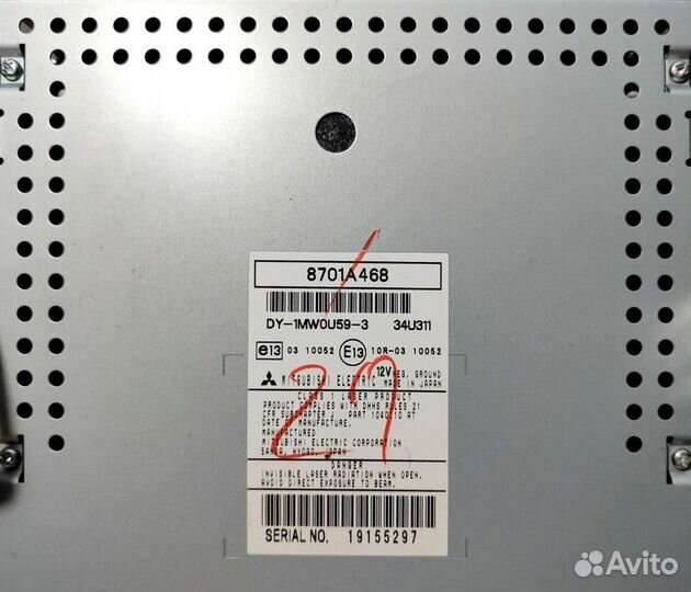 Штатная магнитола Mitsubishi ASX,Lancer,Outlander