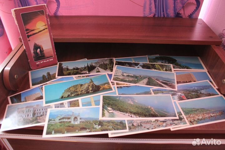 Панорамные и почтовые открытки 1973-1991 Крым