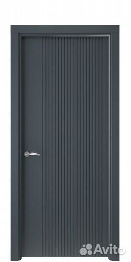 Дверь межкомнатная Аморе антрацит акрил