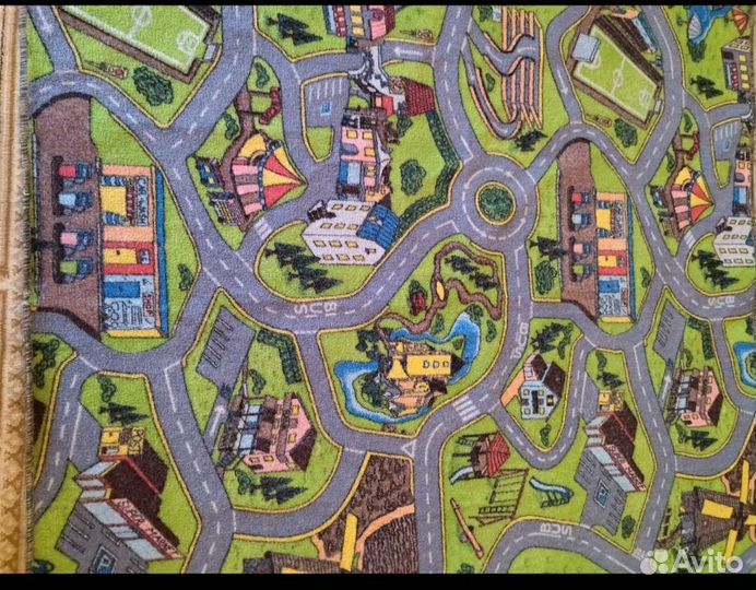 Ковер детский с дорогами