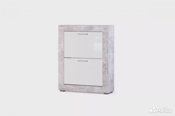 Монтана тумба для обуви О-2 Atelier/Белый глянец 7