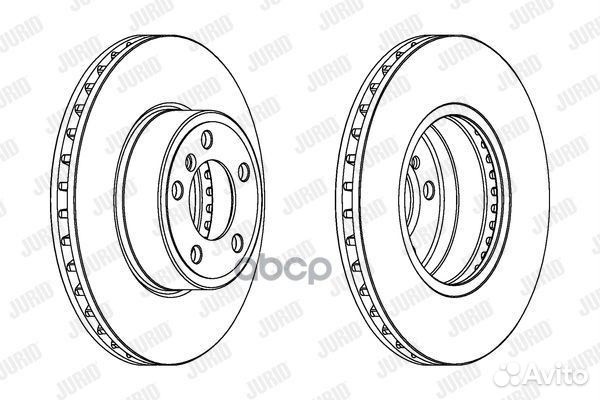 Диск тормозной 562272JC Jurid