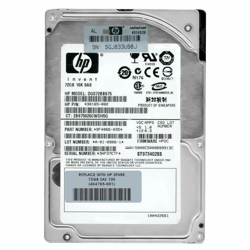 [404785-001] Жесткий Диск Hp 72gb Sas 2,5" Hdd 404785-001
