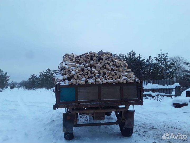 Дрова березовые колотые
