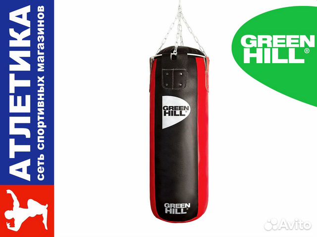 Кожаный боксерский мешок Green Hill