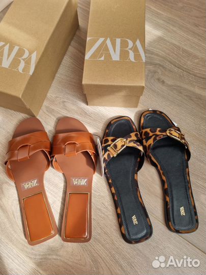 Шлепки Zara размеры 37-40