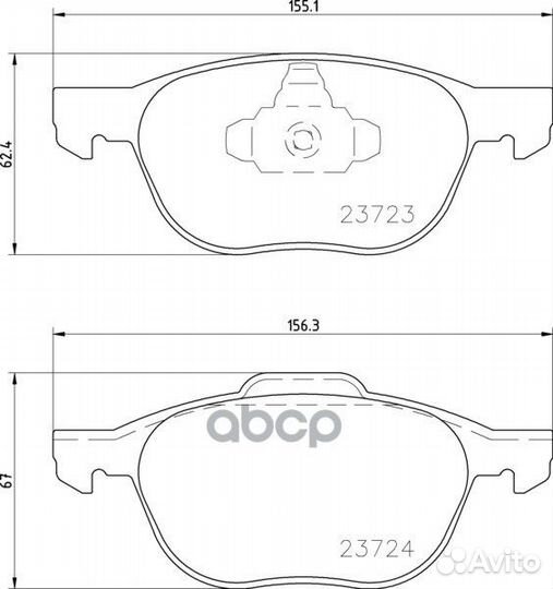 Колодки тормозные дисковые перед (PF-5507)