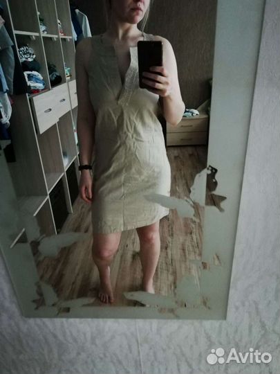 Платье льняное