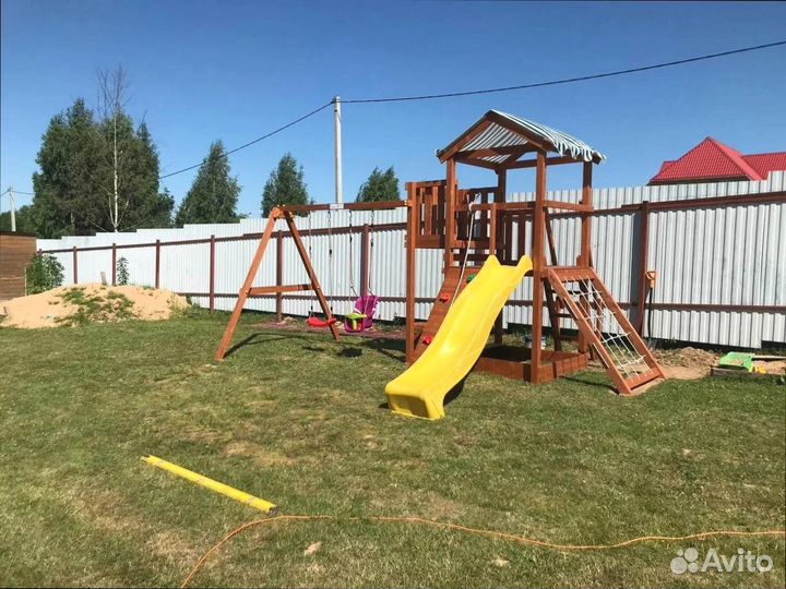 Детский игровой комплекс Мастер 2 Махагон для дома