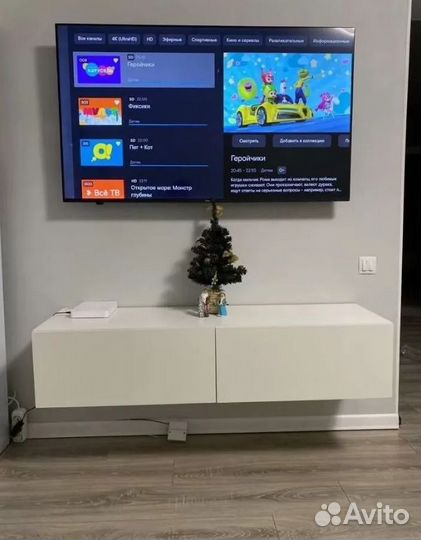 Подвесная тумба под тв / Навесная тумба