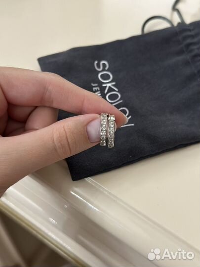 Серьги серебряные