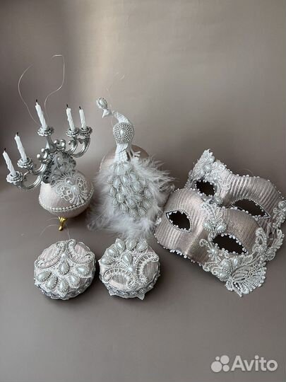 Ёлочные шары ручной работы