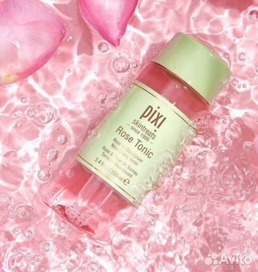 Pixi Rose увлажняющий тоник для лица с розой 40 ml