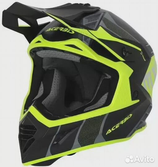 Кроссовый шлем acerbis X-track 22-06, Black/Fluo