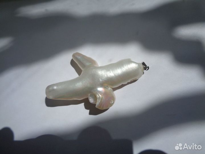 Подвеска из огромной натуральной жемчужины № 2