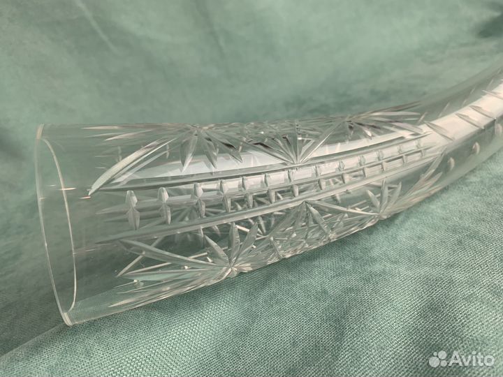 Хрустальная ваза рог СССР