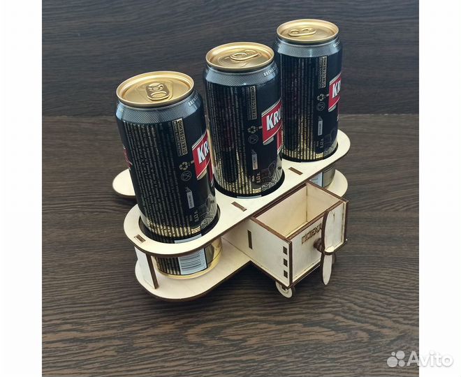 Самолет деревянный под пиво на 23февраля