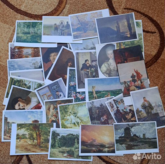 Открытки искусство 1950-60е года