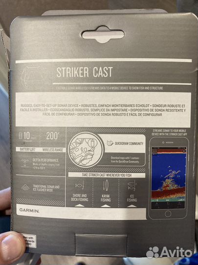 Эхолот garmin striker cast