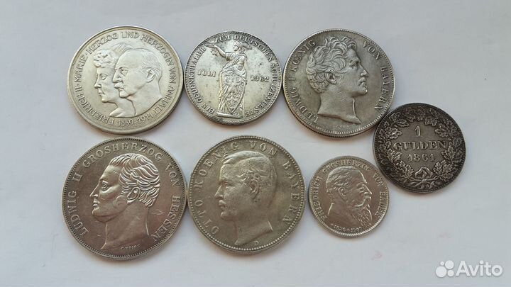 5 марок 1888 г. Германия Вильгельм II под Серебро