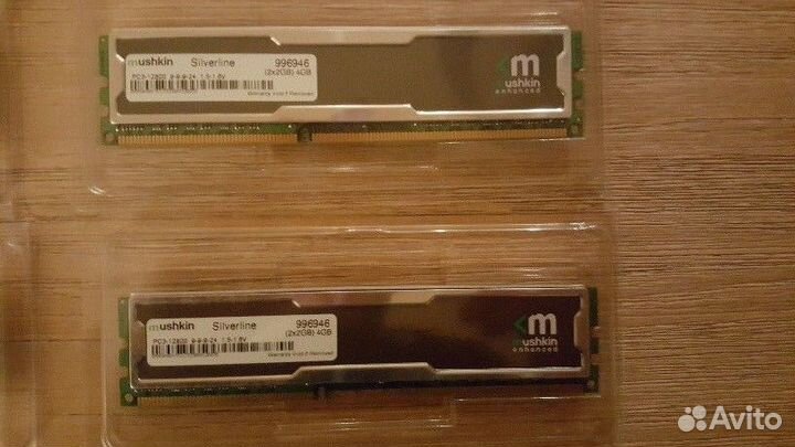 Mushkin SIlverline 4 по2Гб DDR3 PC3-12800 1600 MHz