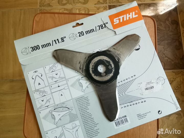 Stihl 41197134100 нож для густой поросли 3z
