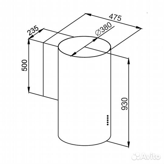 Кухонная вытяжка Maunfeld Lee Wall (sensor) 39 нержавеющая сталь