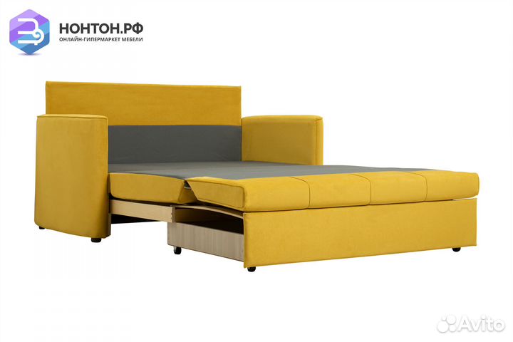 Диван выкатной Мелани желтый