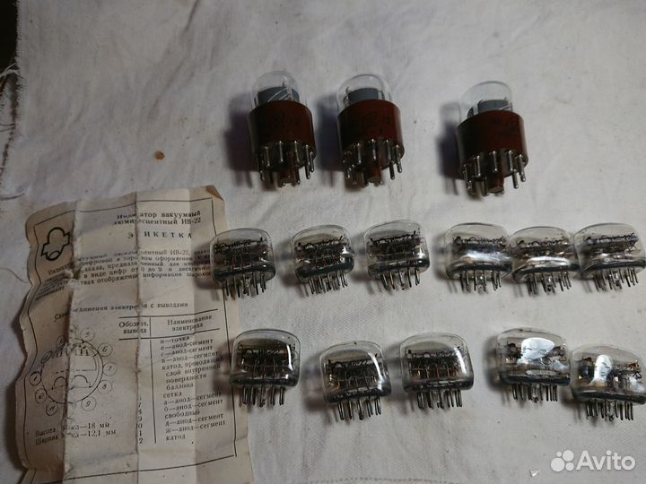 Индикаторные лампы ив 22 и ин1