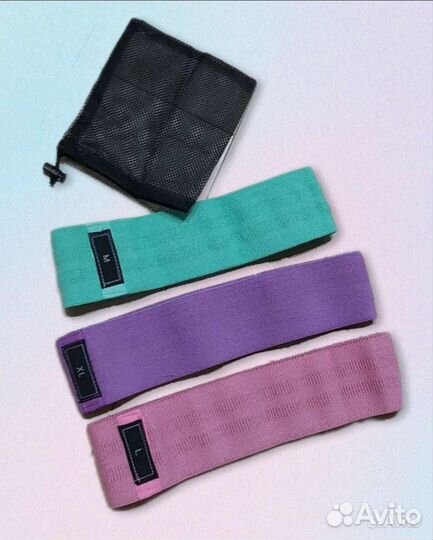 Фитнес резинки тканевые