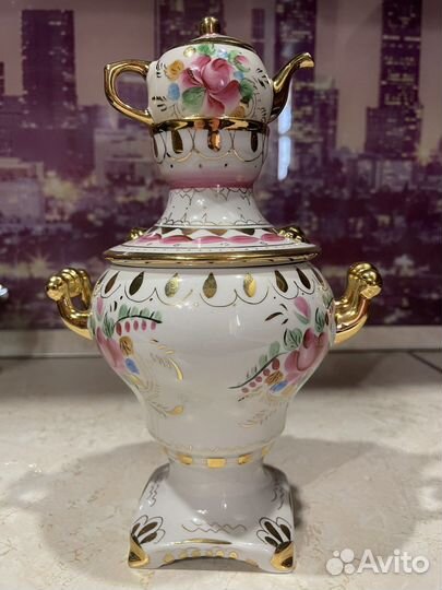 Самовар Гжель