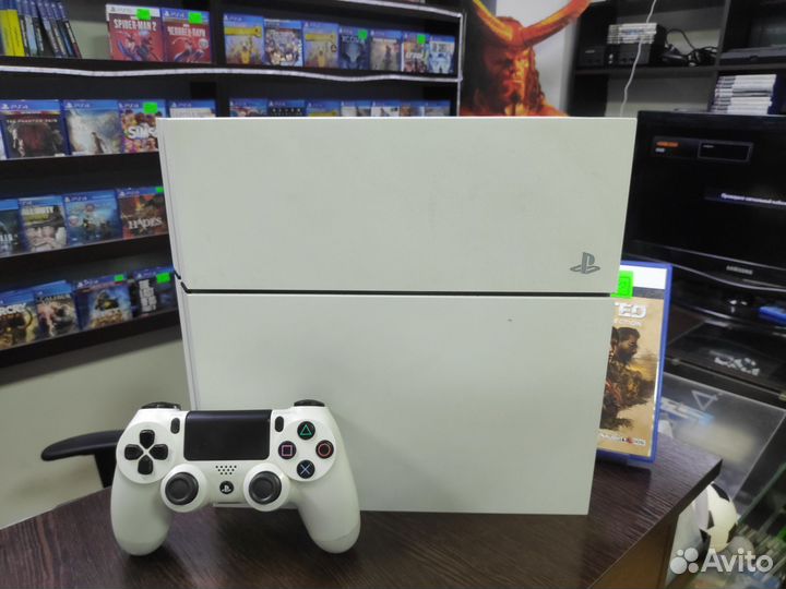 PS4 White Белый перламутр+Гарантия